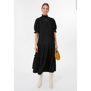 Pomander Place Black Midi Dress